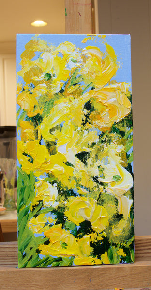 Original art for sale at UGallery.com | Lion Grove Garden by Allan P. Friedlander | $275 | acrylic painting | 12' h x 6' w | photo 3