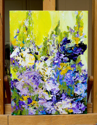 Original art for sale at UGallery.com | Sudeley Garden by Allan P. Friedlander | $275 | acrylic painting | 12' h x 9' w | photo 3