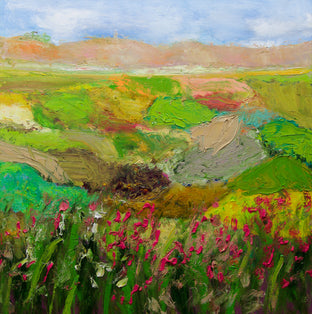 Original art for sale at UGallery.com | Red Roses by Allan P. Friedlander | $900 | oil painting | 24' h x 24' w | photo 1