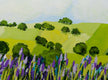 Original art for sale at UGallery.com | Blue Grass by Allan P. Friedlander | $600 | acrylic painting | 18' h x 24' w | thumbnail 3