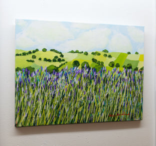 Original art for sale at UGallery.com | Blue Grass by Allan P. Friedlander | $600 | acrylic painting | 18' h x 24' w | photo 4