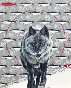 oil painting by Alana Clumeck titled Fierce