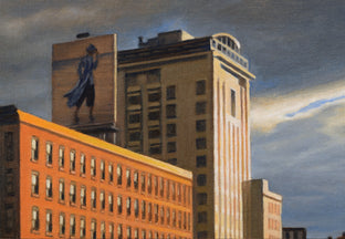 Original art for sale at UGallery.com | Ninth Avenue at Sunset by Nick Savides | $875 | oil painting | 9' h x 12' w | photo 4