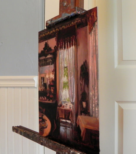 Afternoon Tea by Jonelle Summerfield |  Side View of Artwork 