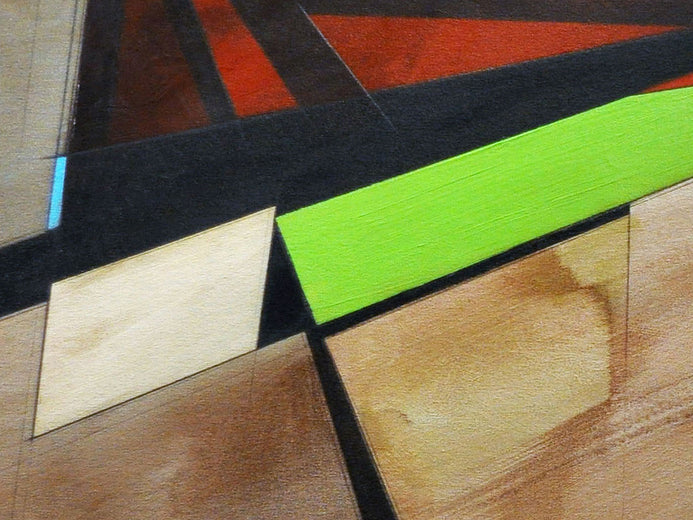 Abstract Landscape #1 by Paul Kirley |  Side View of Artwork 