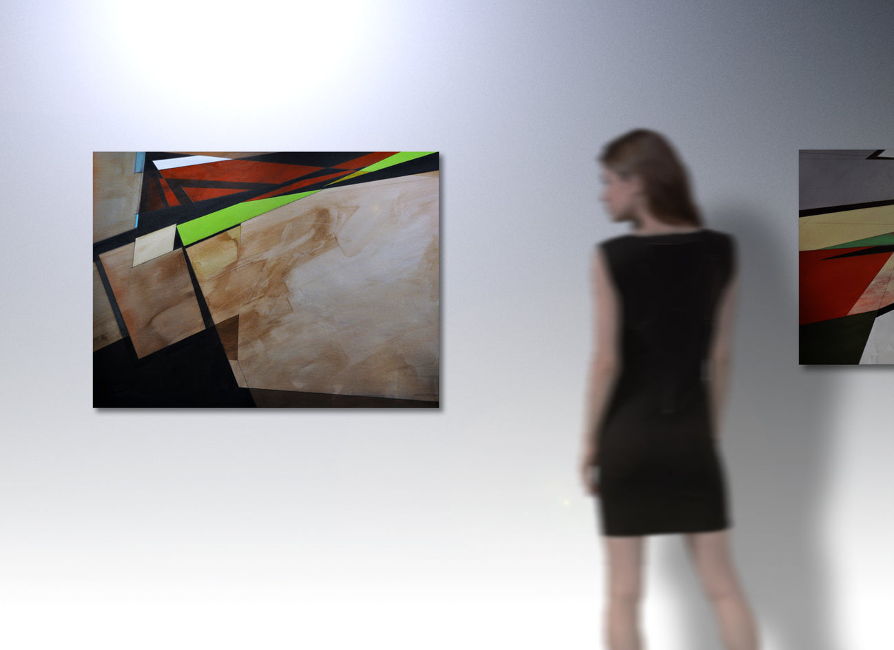 Abstract Landscape #1 by Paul Kirley |  Closeup View of Artwork 