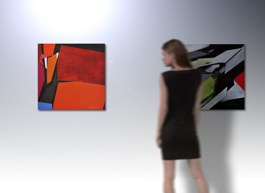 Abstract Landscape #9 by Paul Kirley |  Closeup View of Artwork 