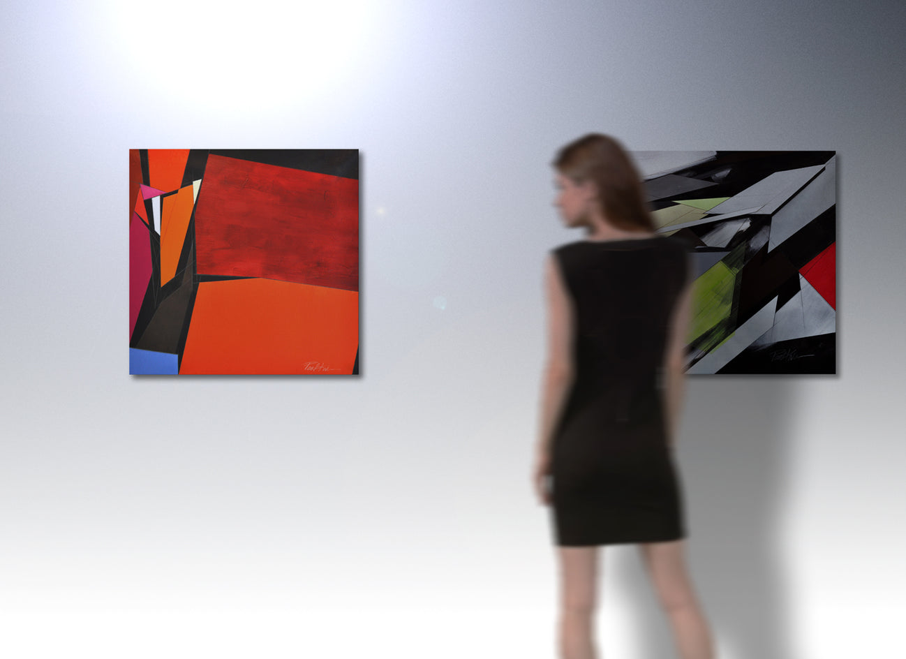 Abstract Landscape #9 by Paul Kirley |  Closeup View of Artwork 