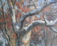 Original art for sale at UGallery.com | A Sense of Snow by Suzanne Massion | $1,600 | oil painting | 32' h x 44' w | thumbnail 3