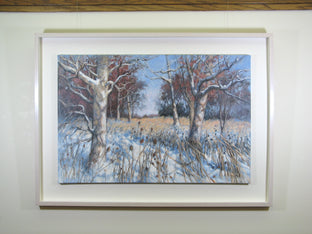 Original art for sale at UGallery.com | A Sense of Snow by Suzanne Massion | $1,600 | oil painting | 32' h x 44' w | photo 4