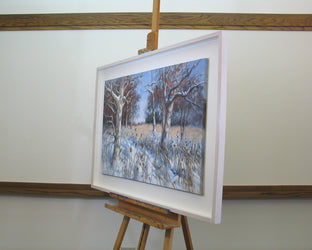 Original art for sale at UGallery.com | A Sense of Snow by Suzanne Massion | $1,600 | oil painting | 32' h x 44' w | photo 2