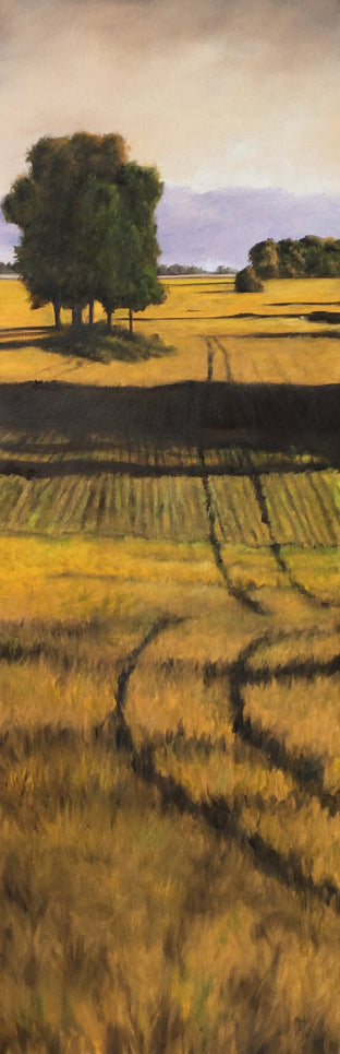 Original art for sale at UGallery.com | Agricultural Geometry by Mandy Main | $2,875 | oil painting | 72' h x 24' w | photo 1