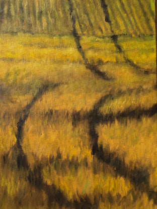 Original art for sale at UGallery.com | Agricultural Geometry by Mandy Main | $2,875 | oil painting | 72' h x 24' w | photo 4
