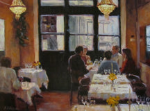 Original art for sale at UGallery.com | And Then He Told Them by Faye Vander Veer | $2,075 | oil painting | 18' h x 24' w | thumbnail 1