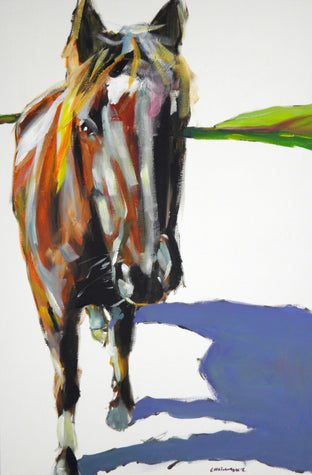 Original art for sale at UGallery.com | Apple? by Chris Wagner | $1,325 | acrylic painting | 36' h x 24' w | photo 1