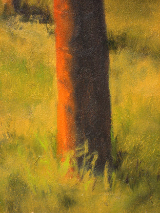 Original art for sale at UGallery.com | Arbres by Mandy Main | $325 | oil painting | 10' h x 8' w | photo 2