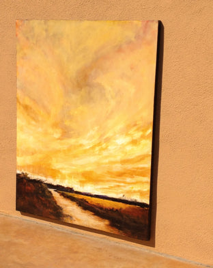 Original art for sale at UGallery.com | Atmospheric Momentum by Mandy Main | $3,550 | oil painting | 60' h x 48' w | photo 3