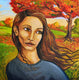 Original art for sale at UGallery.com | Autumn Breeze by Kira Yustak | $750 | acrylic painting | 20' h x 20' w | thumbnail 1