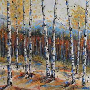 Birch Trees of Fall by Lisa Elley |  Artwork Main Image 