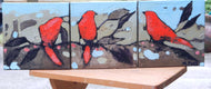 Original art for sale at UGallery.com | Birdland by Mary Pratt | $575 | oil painting | 8' h x 24' w | thumbnail 3