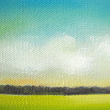 Original art for sale at UGallery.com | Blue Sky Marsh by Nancy Hughes Miller | $950 | oil painting | 24' h x 24' w | thumbnail 3