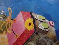 Original art for sale at UGallery.com | Bubbles by Diane Flick | $300 | mixed media artwork | 6' h x 6' w | thumbnail 4