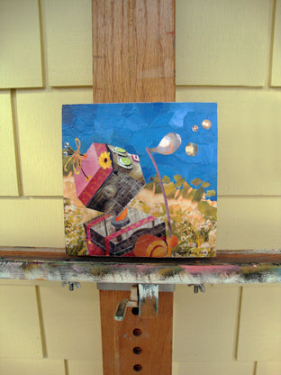 Original art for sale at UGallery.com | Bubbles by Diane Flick | $300 | mixed media artwork | 6' h x 6' w | photo 3