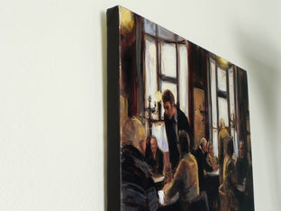 Original art for sale at UGallery.com | Cafe Hawelka V by Jonelle Summerfield | $700 | oil painting | 12' h x 16' w | photo 2