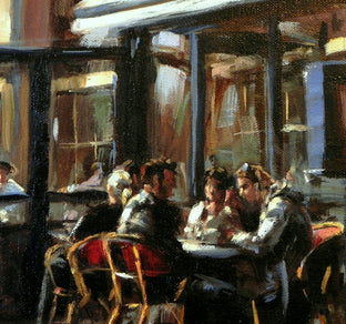 Cafe in Paris II by Jonelle Summerfield |   Closeup View of Artwork 