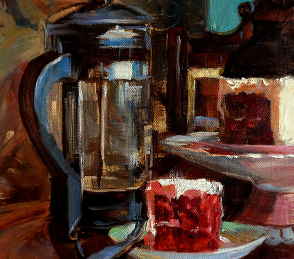 Cake Thief II by Jonelle Summerfield |   Closeup View of Artwork 