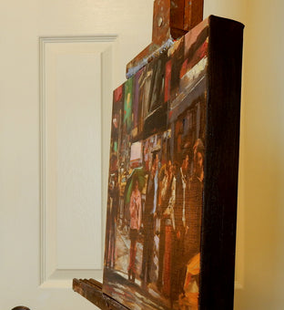 Original art for sale at UGallery.com | Crossing Times Square by Jonelle Summerfield | $500 | oil painting | 12' h x 12' w | photo 2