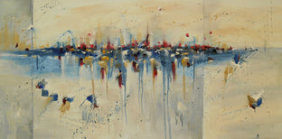 Original art for sale at UGallery.com | Charade of Desire by Cynthia Ligeros | $3,200 | oil painting | 24' h x 48' w | photo 1