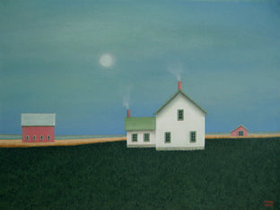 Original art for sale at UGallery.com | On a Moonlit Night by Sharon France | $725 | acrylic painting | 12' h x 16' w | photo 1