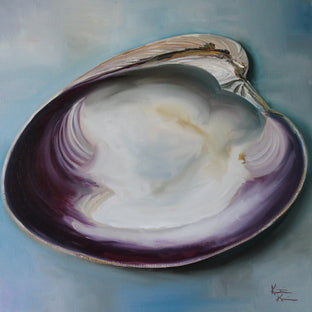 Original art for sale at UGallery.com | Atlantic Clam Shell by Kristine Kainer | $1,400 | oil painting | 20' h x 20' w | photo 1
