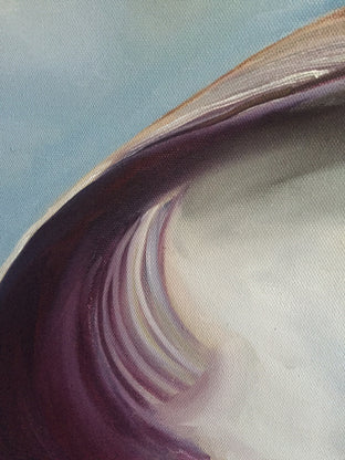 Original art for sale at UGallery.com | Atlantic Clam Shell by Kristine Kainer | $1,400 | oil painting | 20' h x 20' w | photo 4
