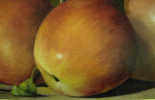 Original art for sale at UGallery.com | Apples by Nikolay Rizhankov | $375 | oil painting | 14.1' h x 17.3' w | photo 4