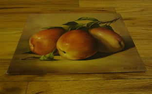 Original art for sale at UGallery.com | Apples by Nikolay Rizhankov | $375 | oil painting | 14.1' h x 17.3' w | photo 2