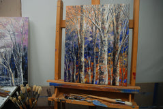 Original art for sale at UGallery.com | Chipmunk Playground by Tatiana Iliina | $525 | acrylic painting | 20' h x 16' w | thumbnail 4