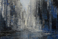 Original art for sale at UGallery.com | Blue Moon by Tatiana Iliina | $625 | acrylic painting | 24' h x 24' w | thumbnail 4