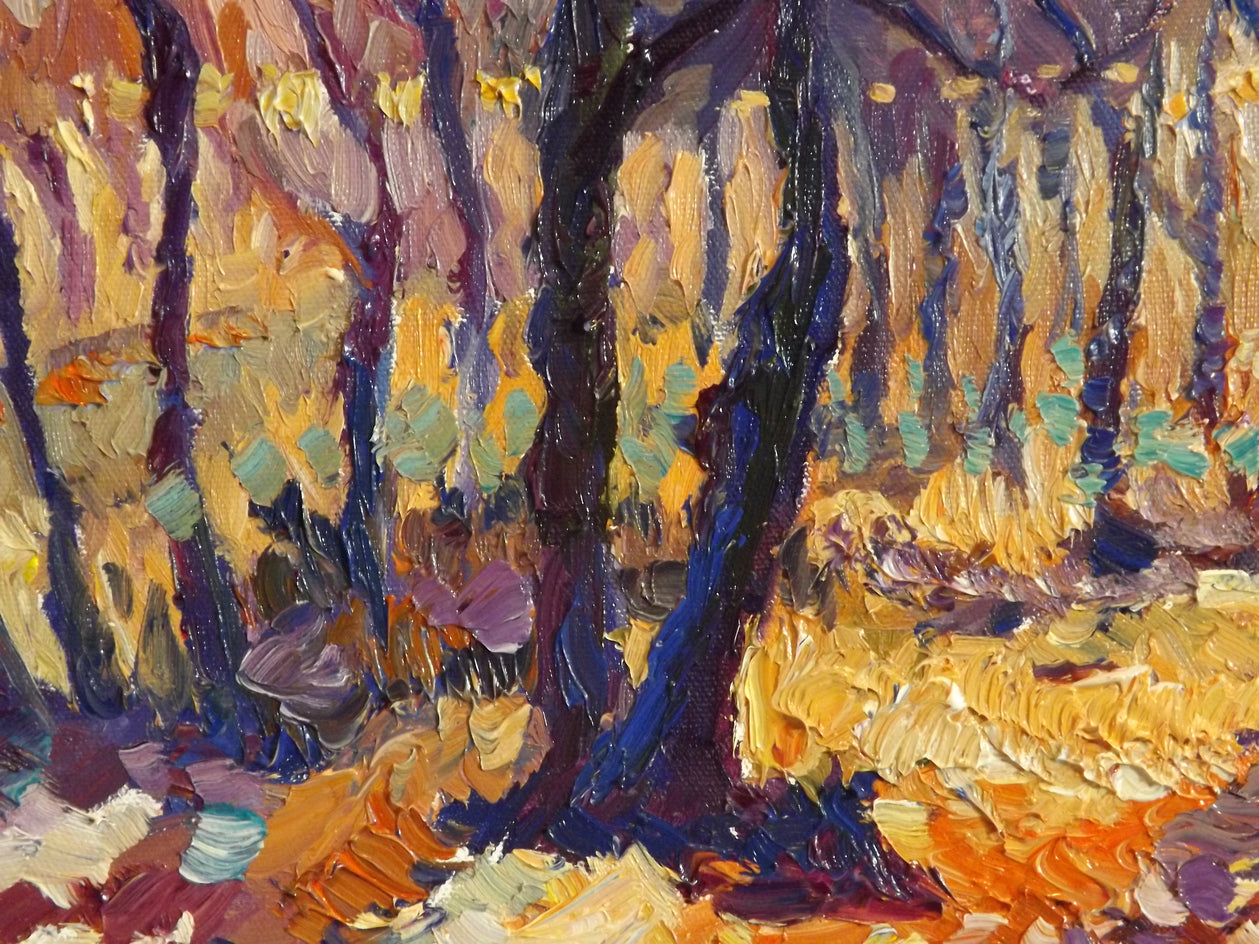 Late Fall in the Park by Suren Nersisyan |  Closeup View of Artwork 