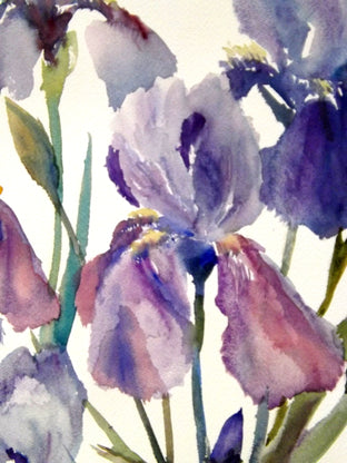 Irises from the Garden by Suren Nersisyan |   Closeup View of Artwork 