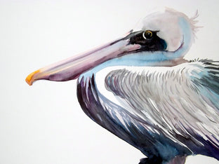 Original art for sale at UGallery.com | Pelican by Suren Nersisyan | $400 | watercolor painting | 18' h x 24' w | photo 2