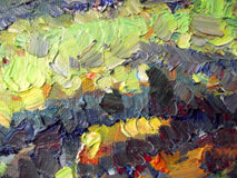 Original art for sale at UGallery.com | Fall, Yellow Trees by Suren Nersisyan | $475 | oil painting | 20' h x 16' w | thumbnail 4