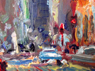 Original art for sale at UGallery.com | Chicago Noon by Suren Nersisyan | $600 | oil painting | 24' h x 20' w | photo 2