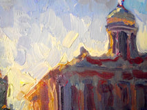 Original art for sale at UGallery.com | Chicago Noon by Suren Nersisyan | $600 | oil painting | 24' h x 20' w | thumbnail 3