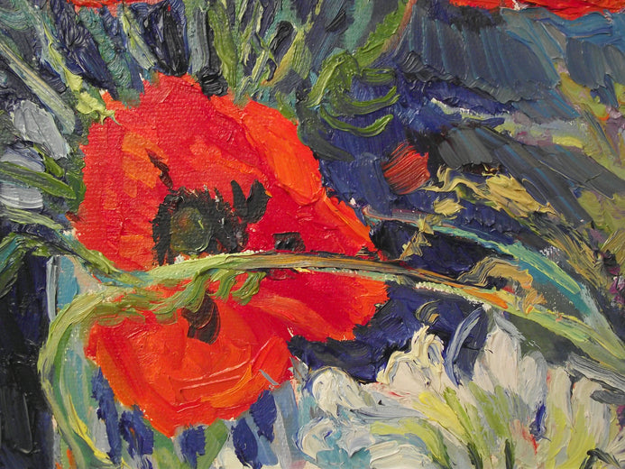 Poppies and apricots by Suren Nersisyan |  Context View of Artwork 
