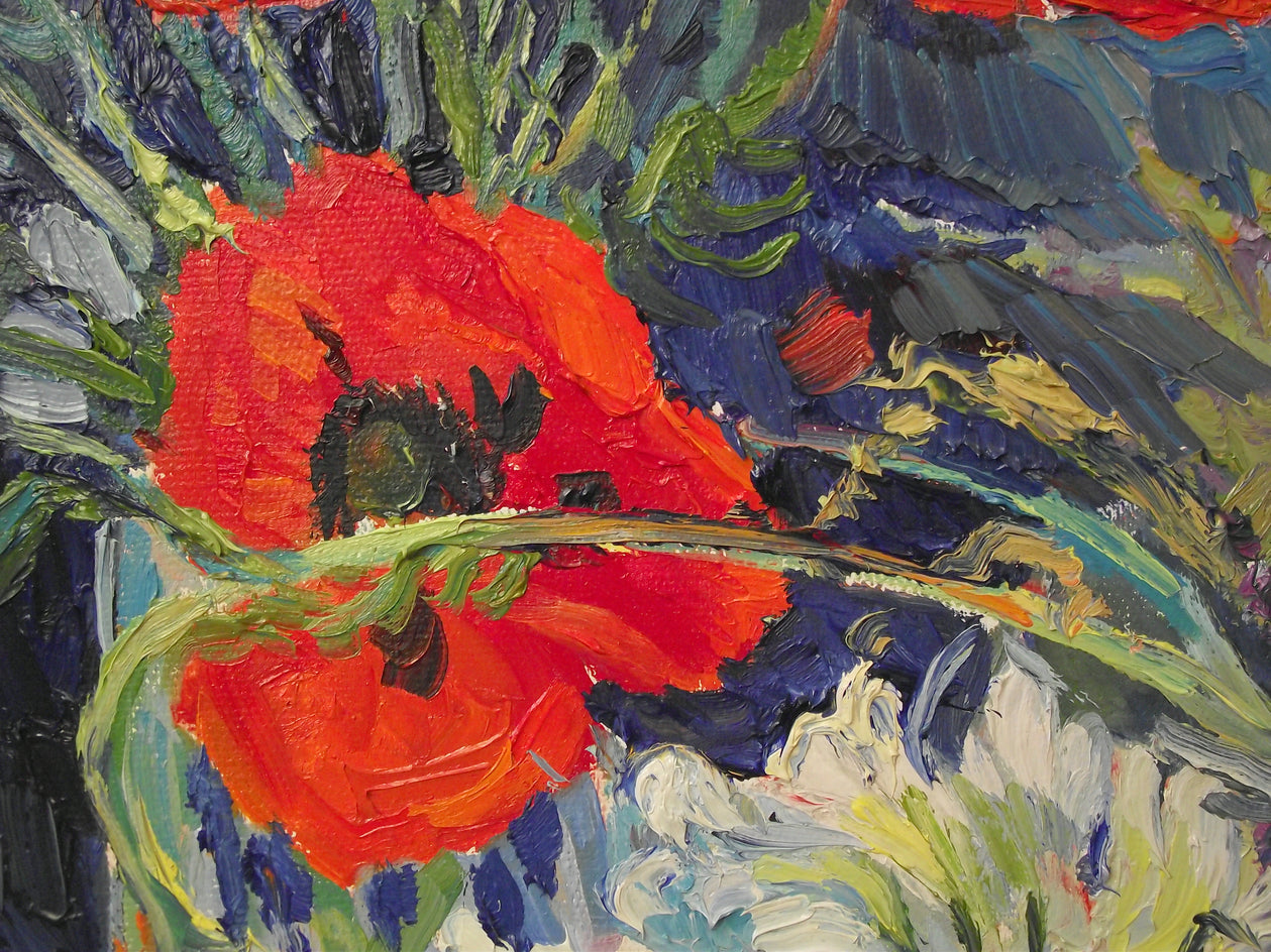 Poppies and apricots by Suren Nersisyan |  Context View of Artwork 
