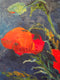 Original art for sale at UGallery.com | Poppies and apricots by Suren Nersisyan | $700 | oil painting | 23' h x 23' w | thumbnail 4