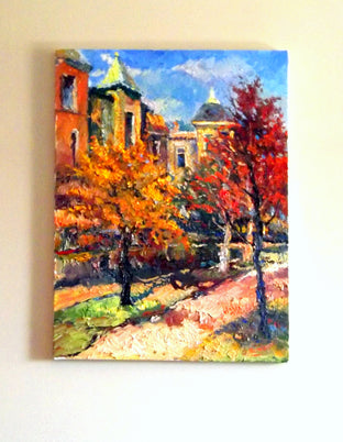 Original art for sale at UGallery.com | Fall on the Streets of Washington by Suren Nersisyan | $800 | oil painting | 24' h x 18' w | photo 3