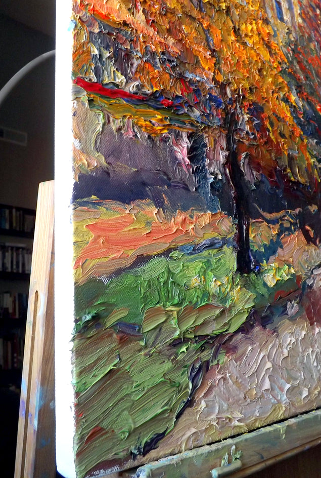 Fall on the Streets of Washington by Suren Nersisyan |  Closeup View of Artwork 